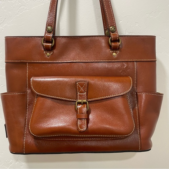 EUC Patricia Nash Bolsena Tote Bag Heritage Collection Tan Brown - Picture 3 of 16